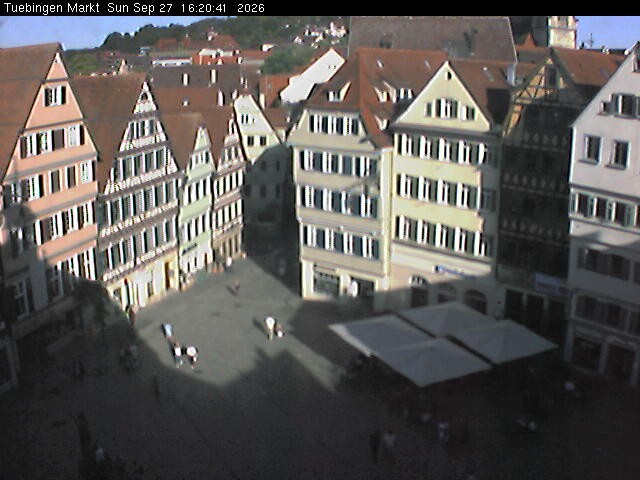 Archived image Webcam Town Square Tübingen