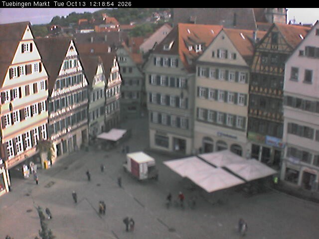 Archiv Foto Webcam Marktplatz Tübingen