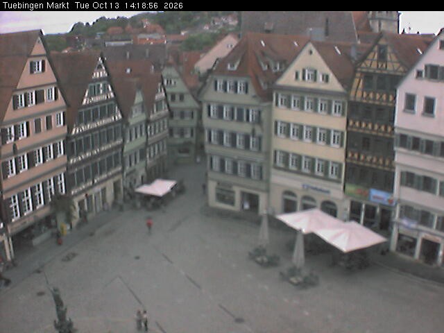 Archiv Foto Webcam Marktplatz Tübingen