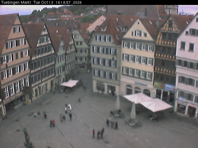 Archiv Foto Webcam Marktplatz Tübingen