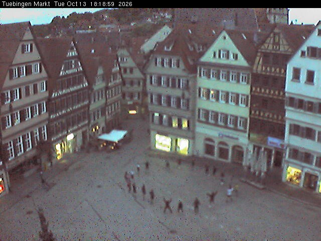 Archiv Foto Webcam Marktplatz Tübingen