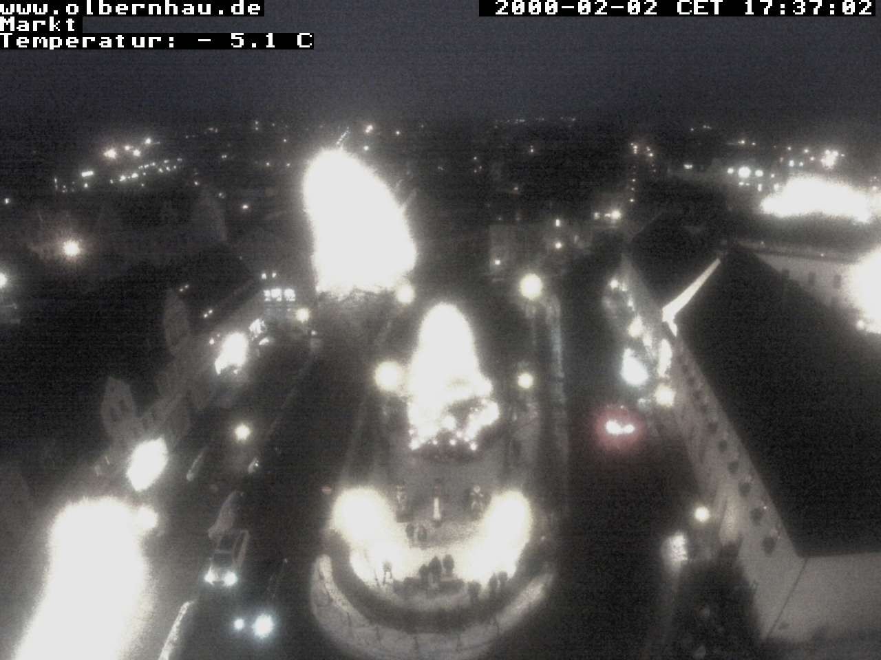 Archived image Webcam Olbernhau - City Church