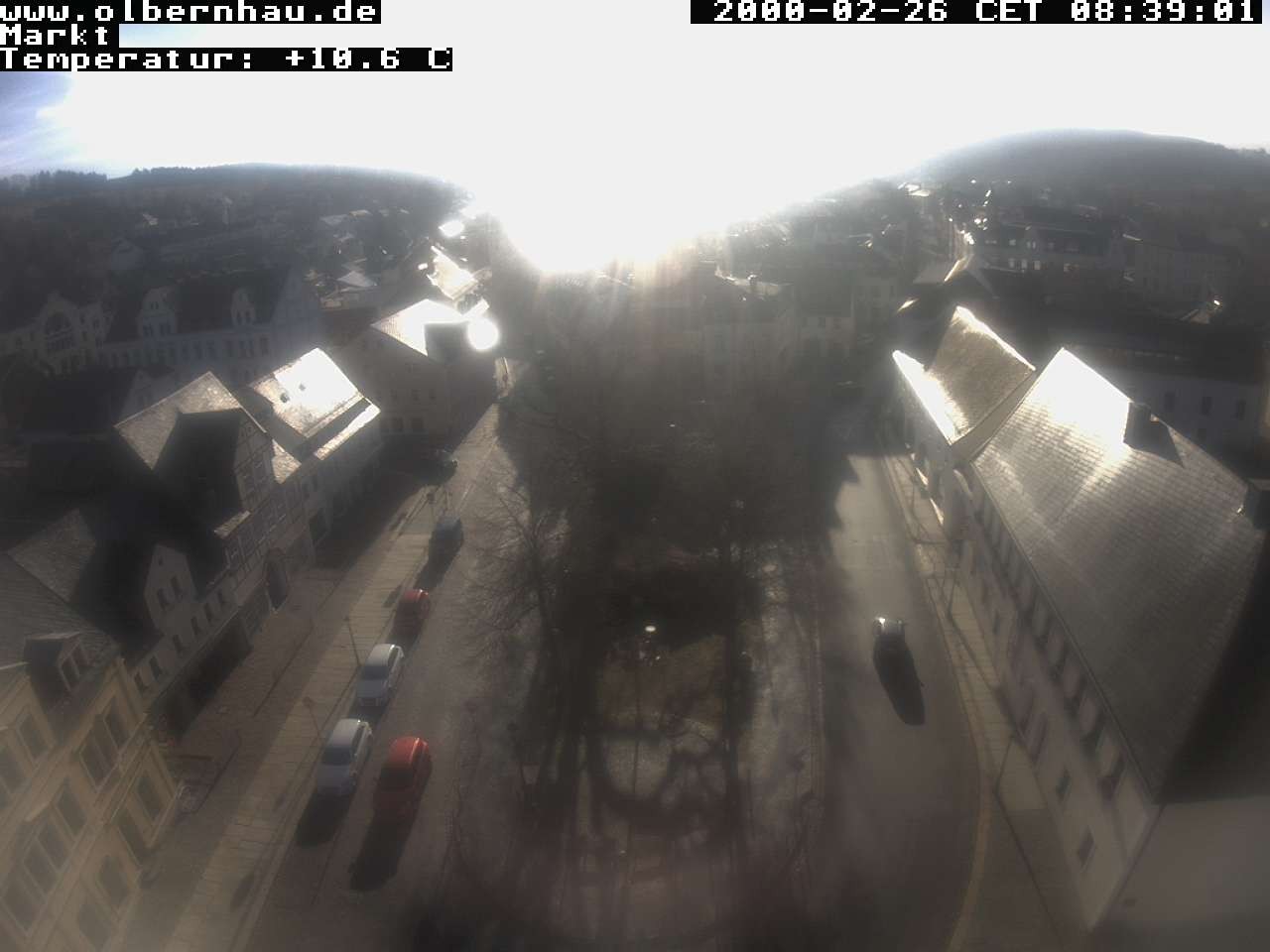 Archived image Webcam Olbernhau - City Church