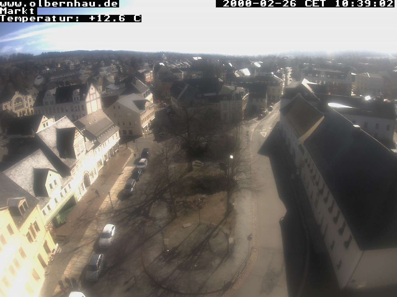 Archived image Webcam Olbernhau - City Church