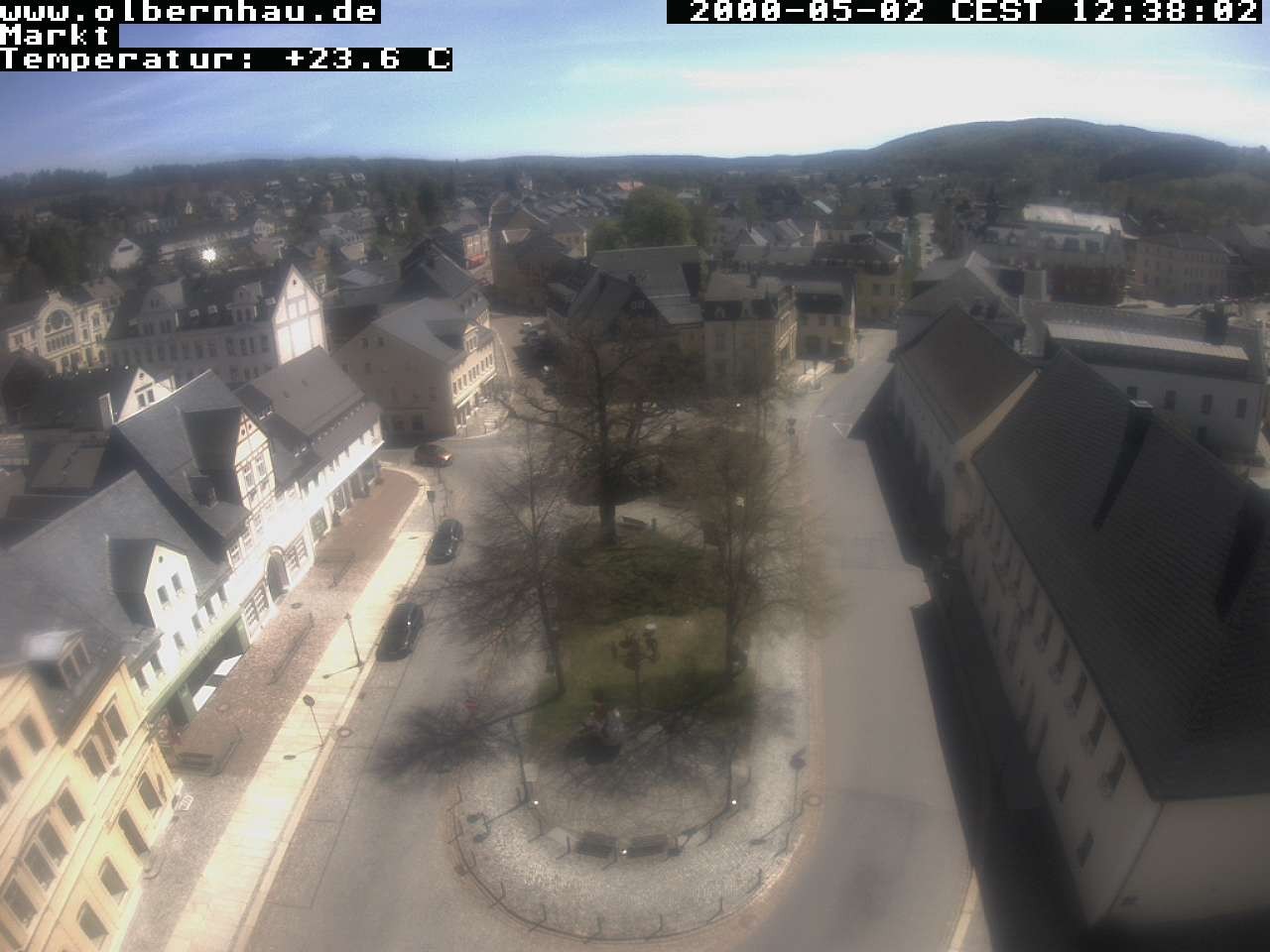 Archived image Webcam Olbernhau - City Church