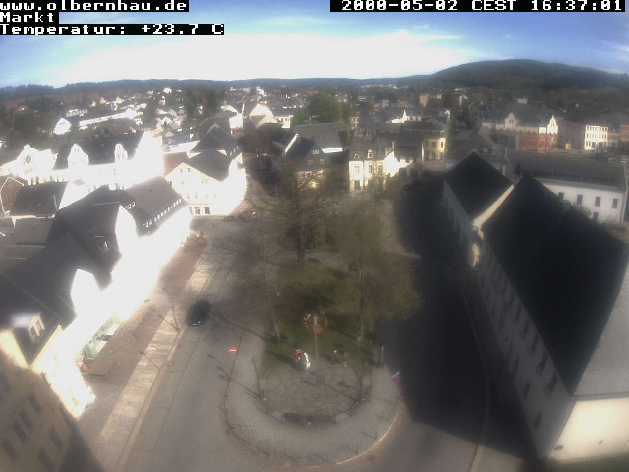 Archived image Webcam Olbernhau - City Church