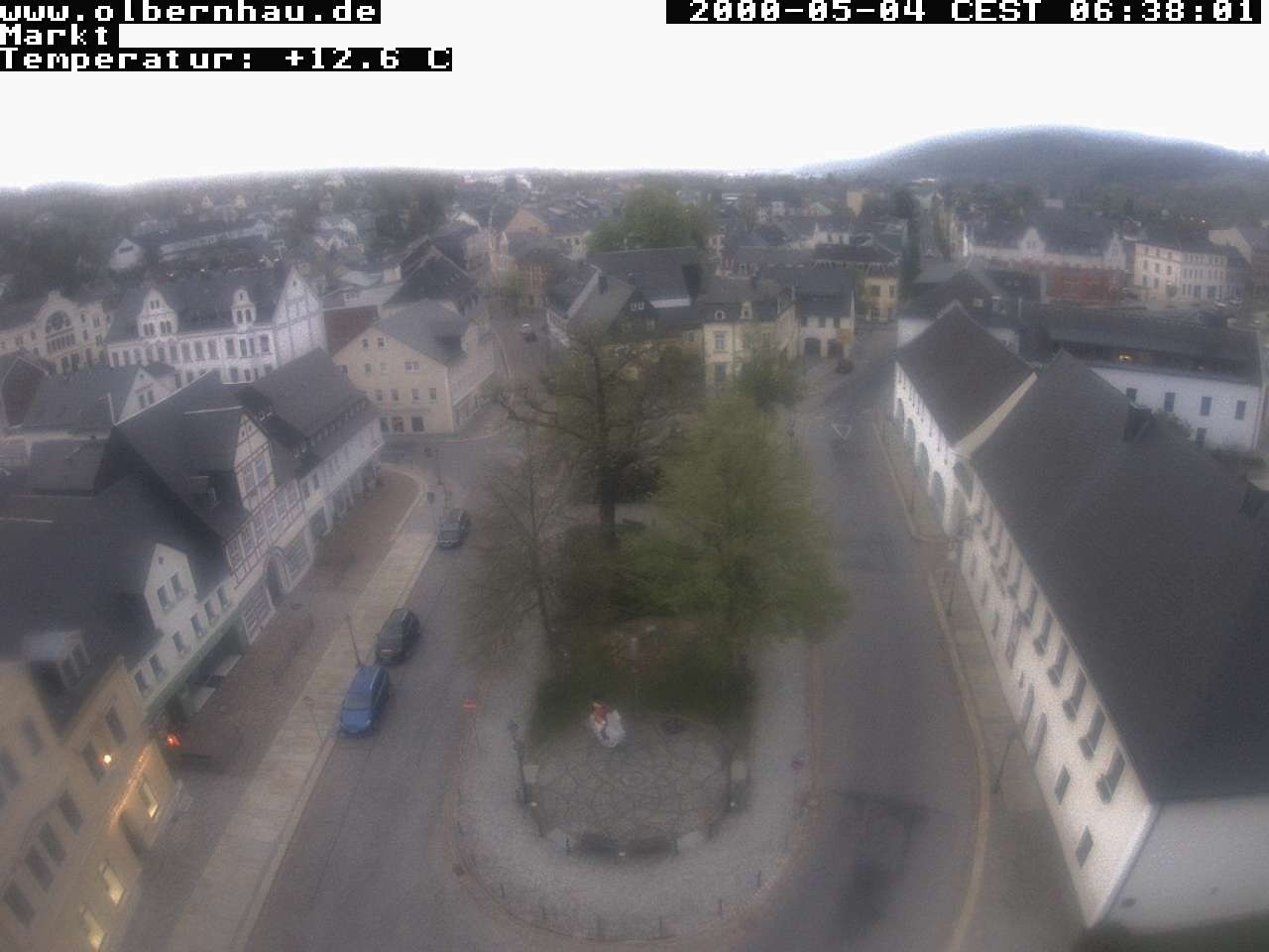 Archived image Webcam Olbernhau - City Church