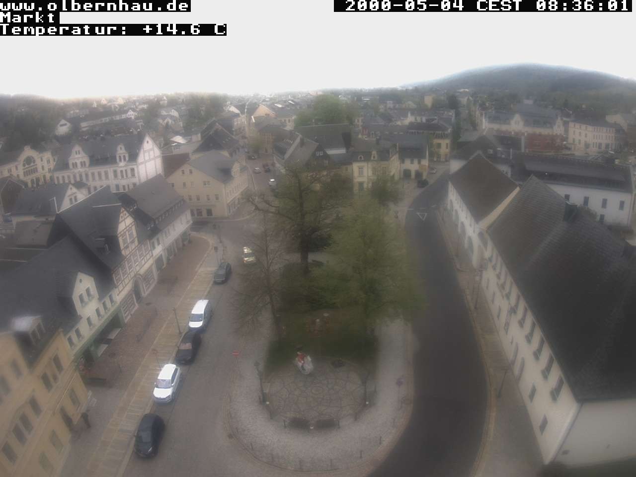 Archived image Webcam Olbernhau - City Church