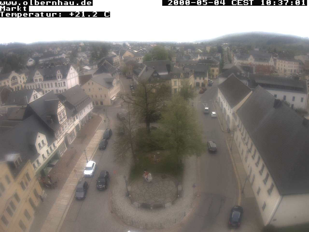 Archived image Webcam Olbernhau - City Church