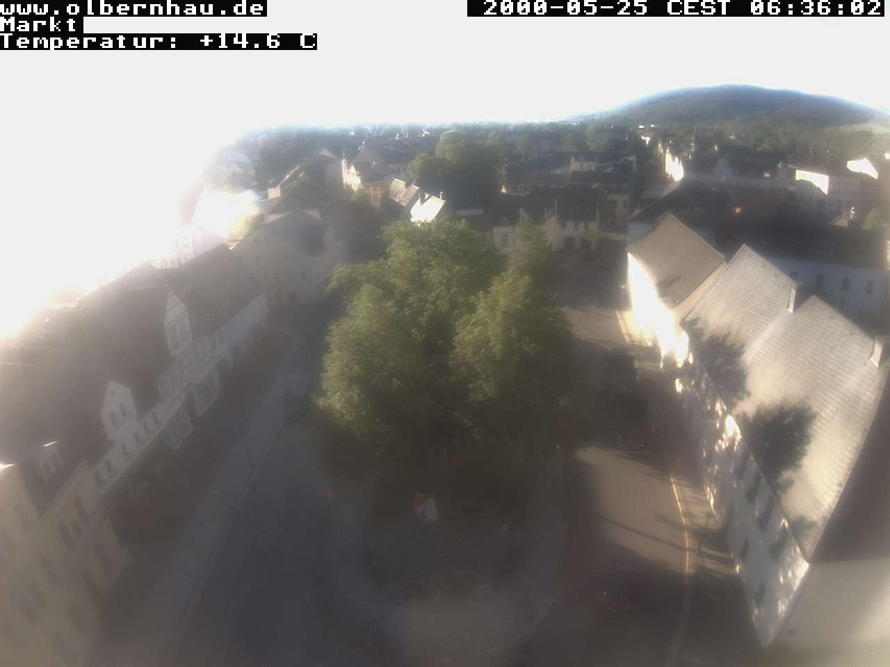 Archived image Webcam Olbernhau - City Church