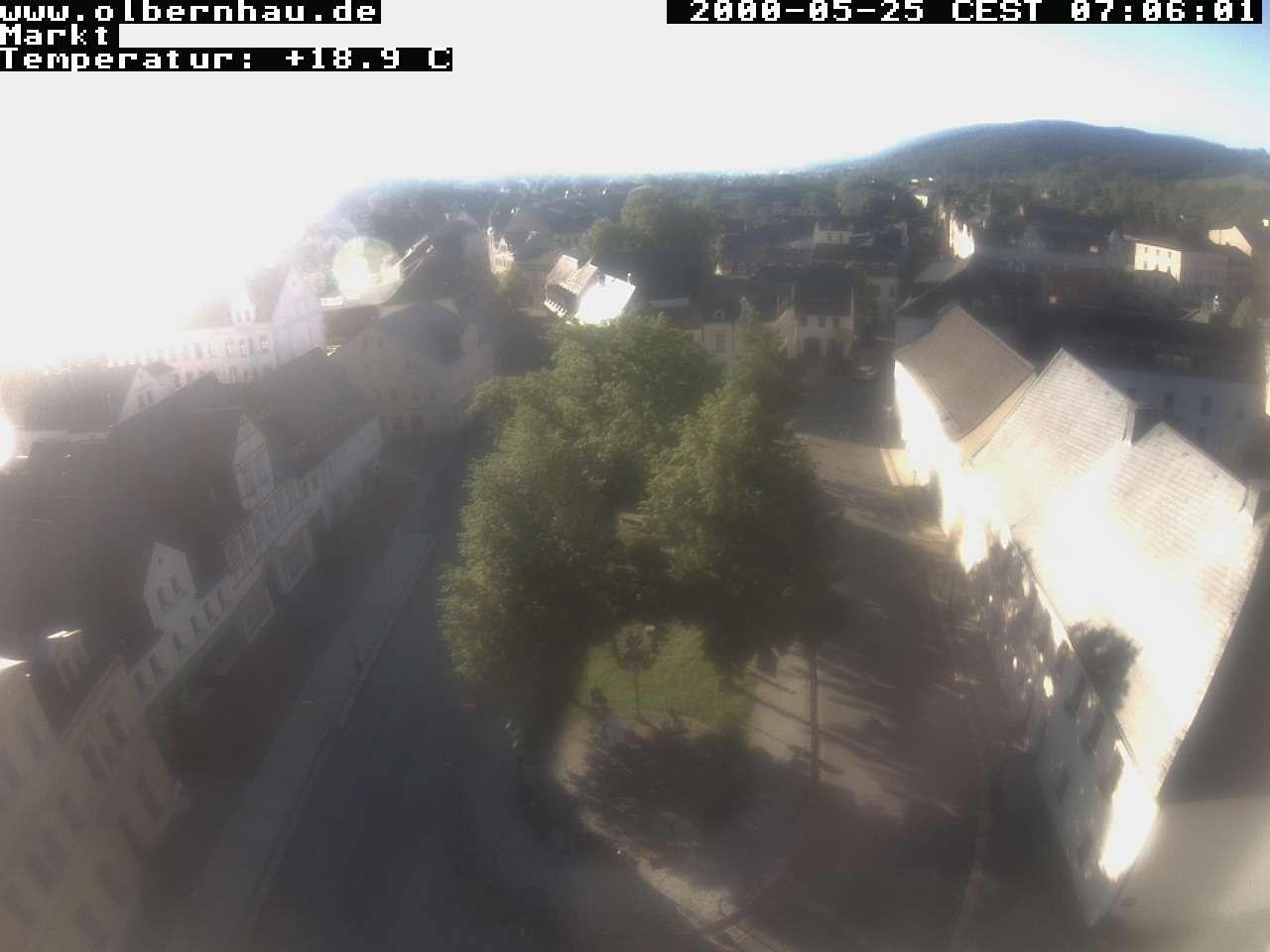 Archived image Webcam Olbernhau - City Church