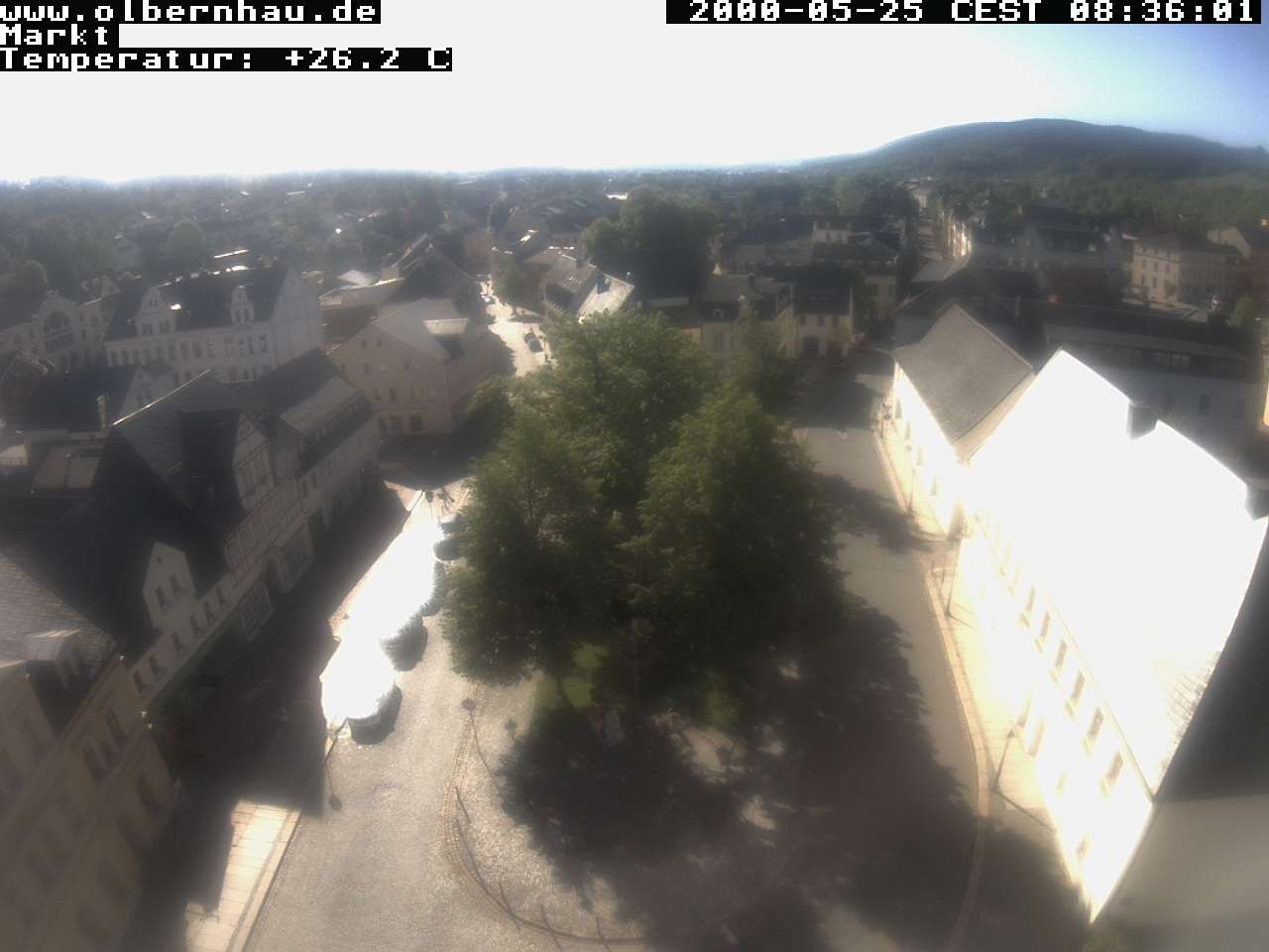 Archived image Webcam Olbernhau - City Church