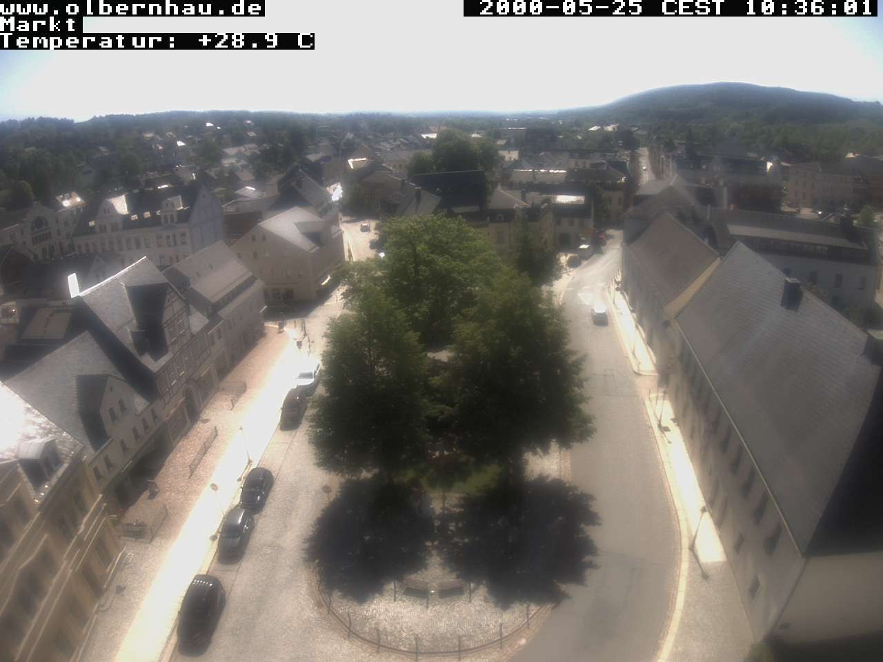 Archived image Webcam Olbernhau - City Church