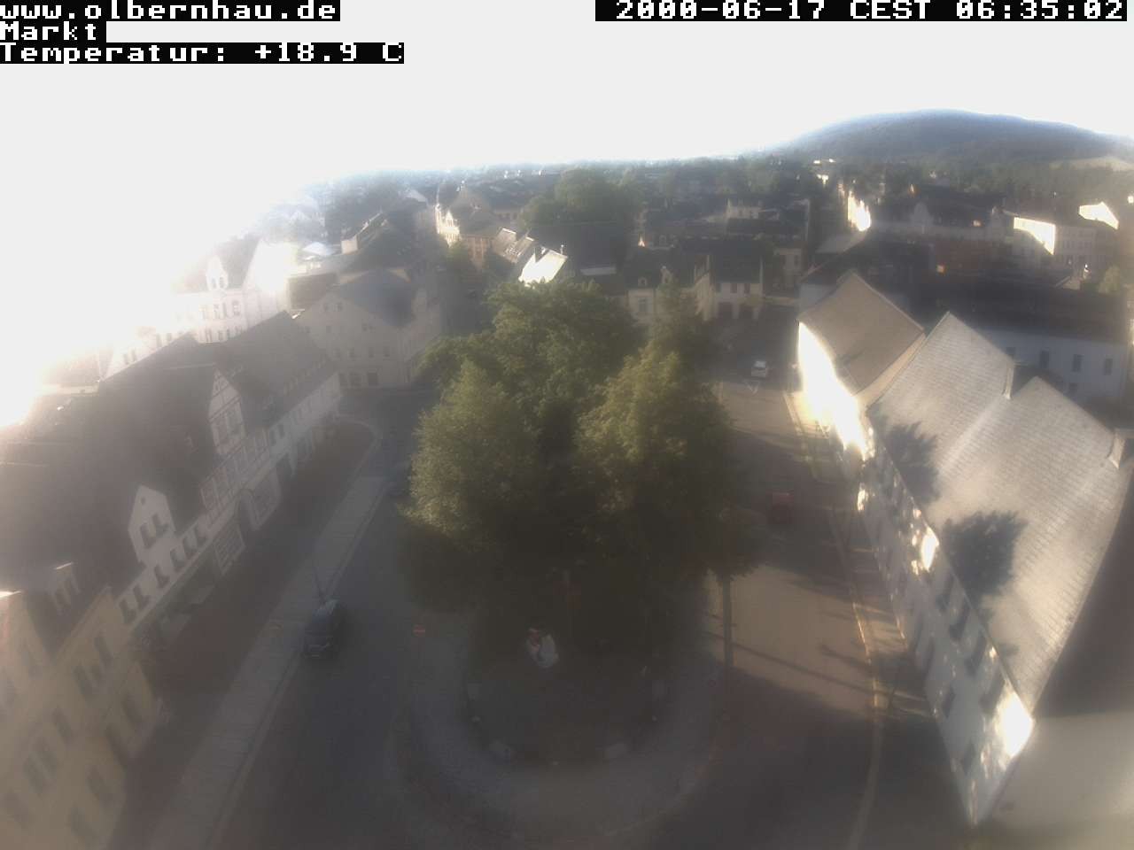 Archived image Webcam Olbernhau - City Church