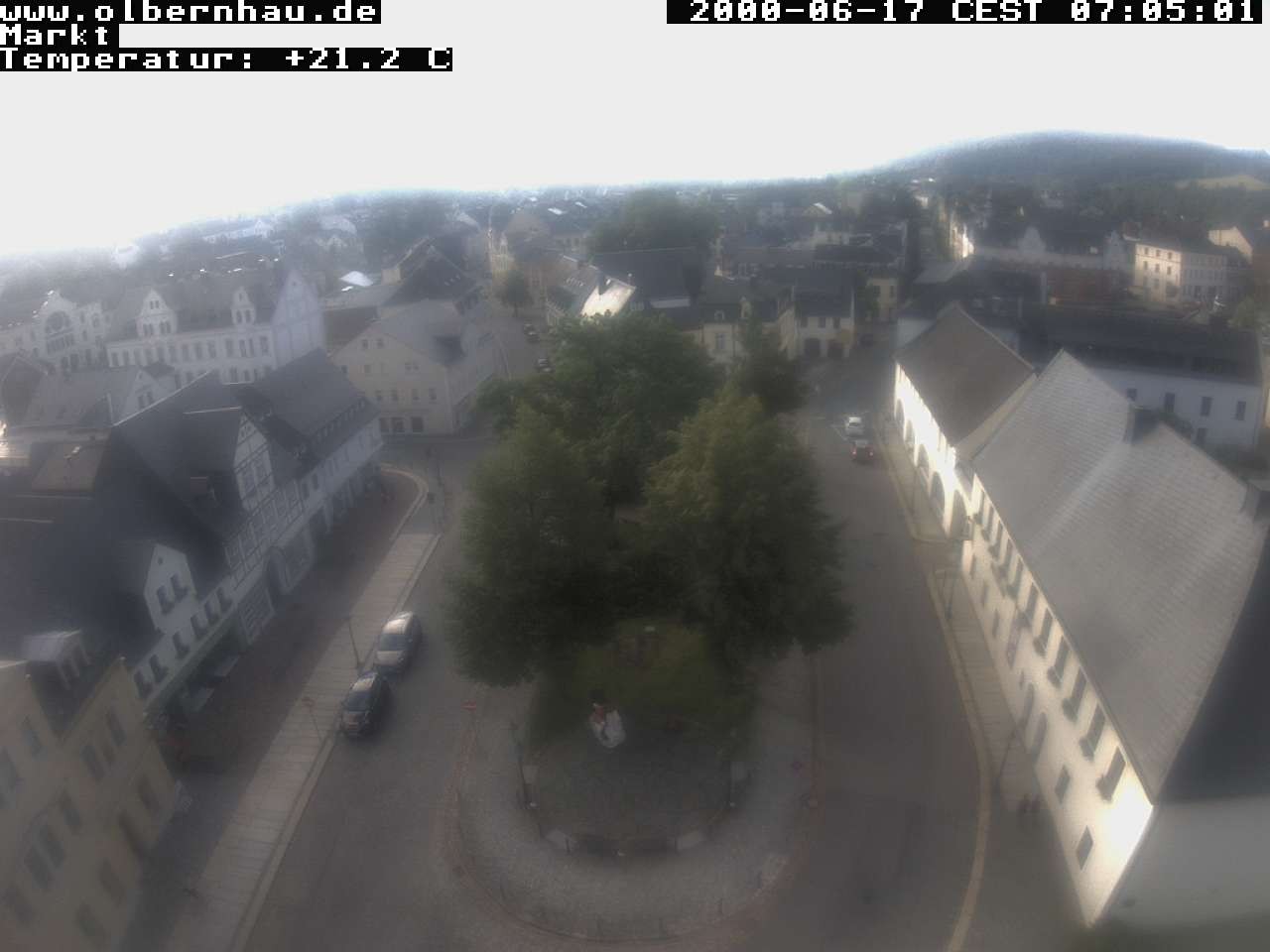 Archived image Webcam Olbernhau - City Church