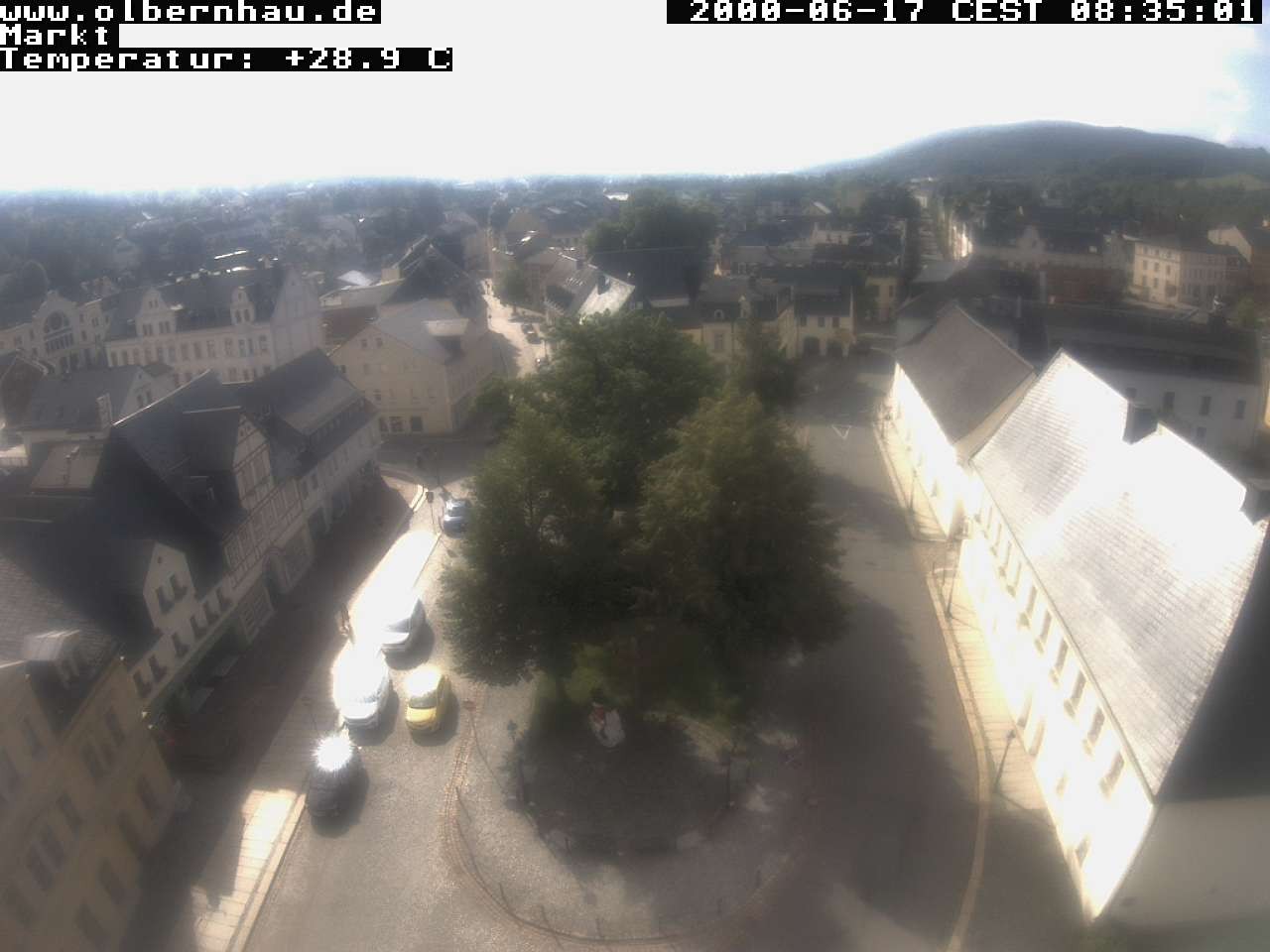 Archived image Webcam Olbernhau - City Church