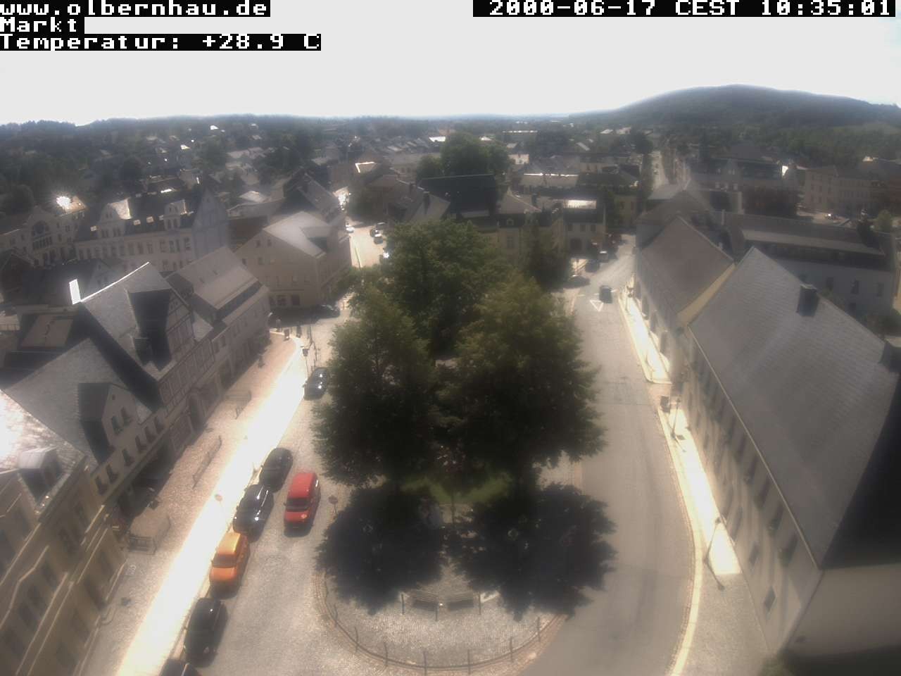 Archived image Webcam Olbernhau - City Church