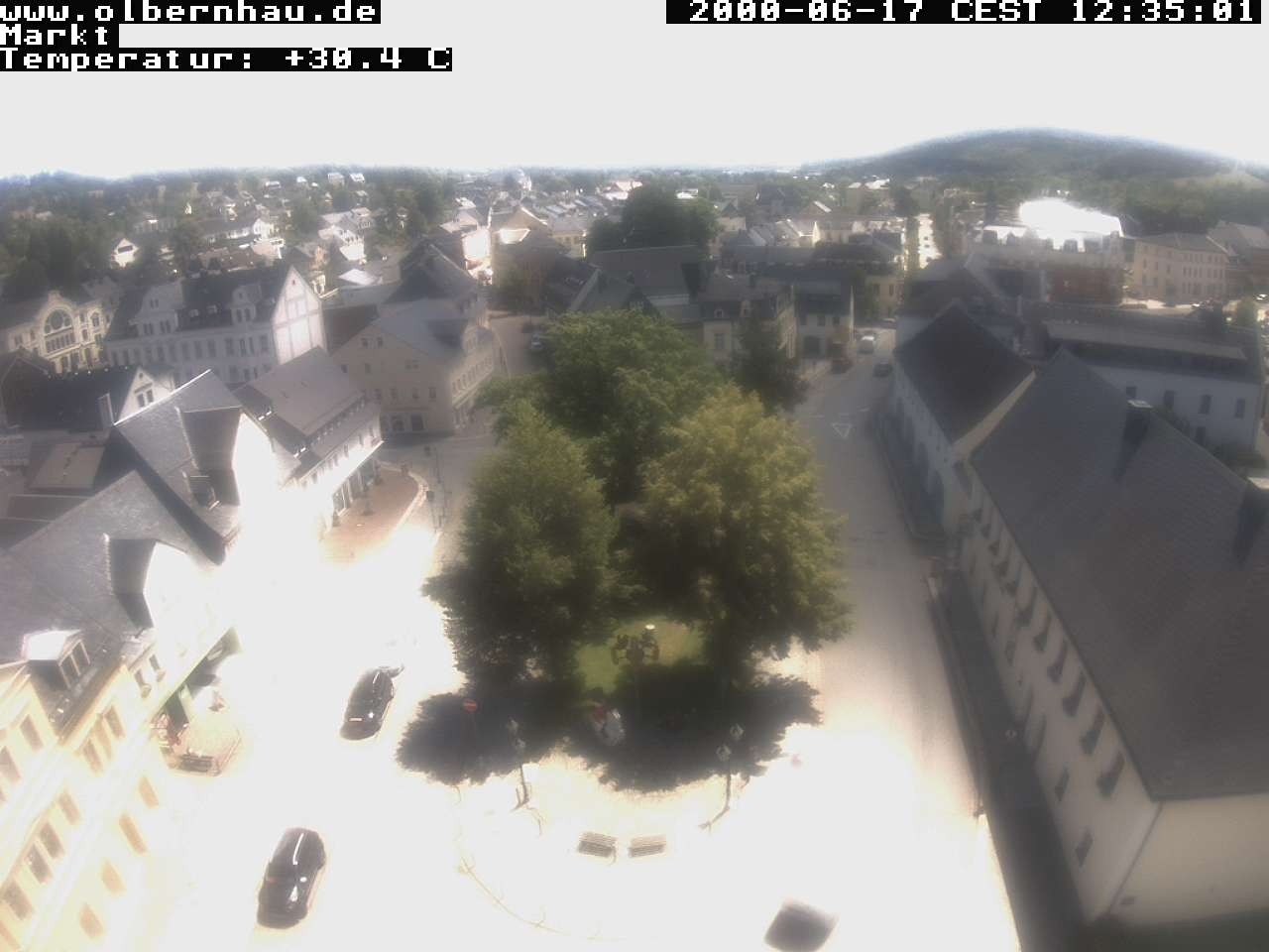 Archived image Webcam Olbernhau - City Church