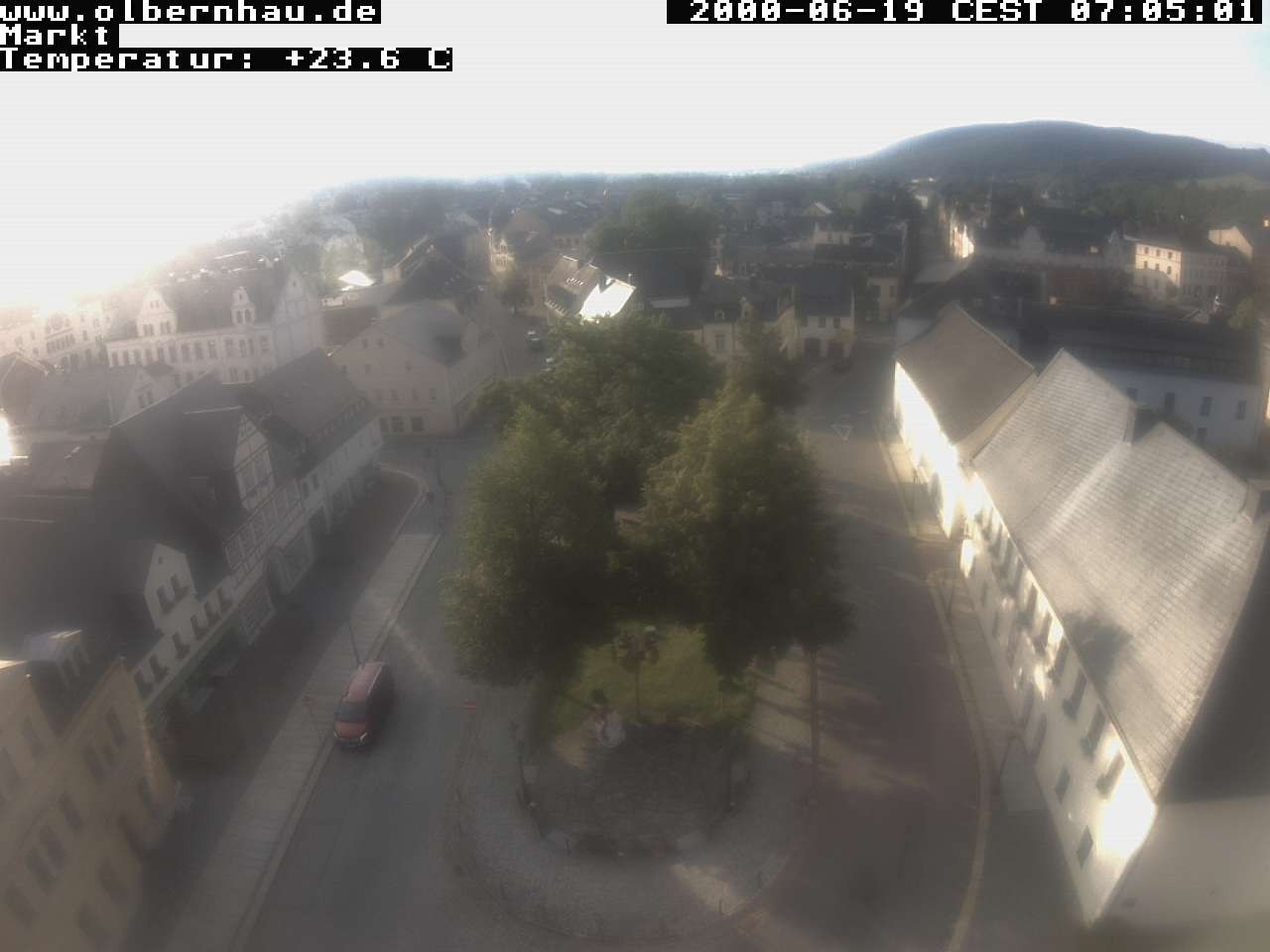 Archived image Webcam Olbernhau - City Church
