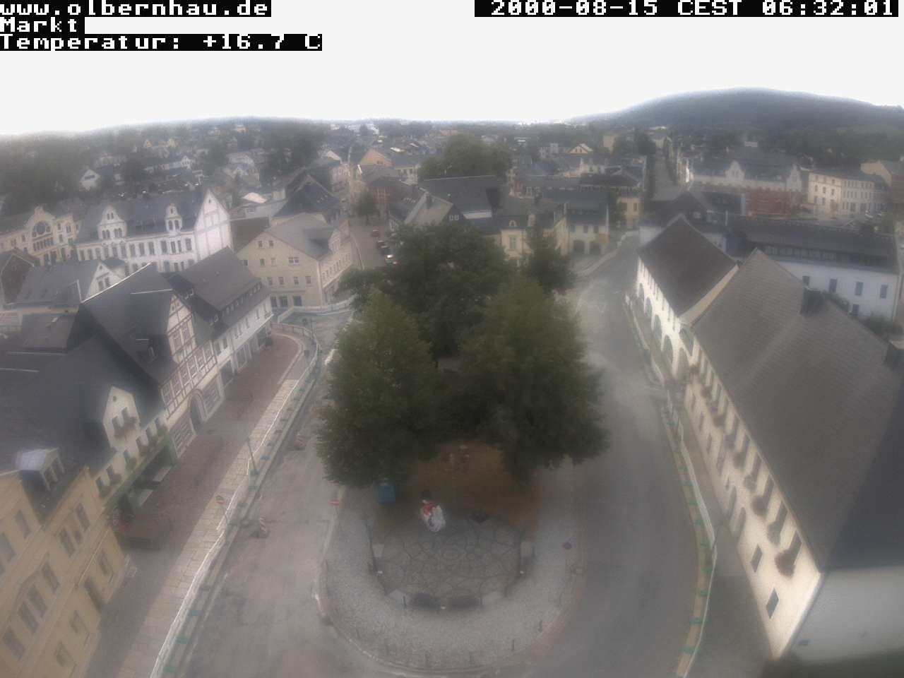 Archived image Webcam Olbernhau - City Church