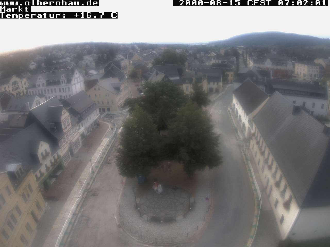 Archived image Webcam Olbernhau - City Church