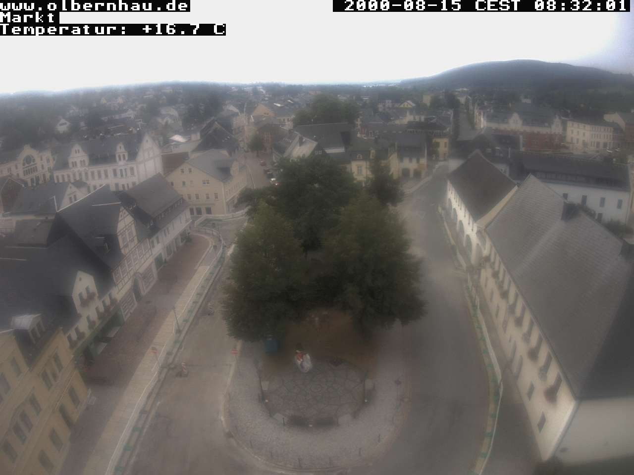 Archived image Webcam Olbernhau - City Church