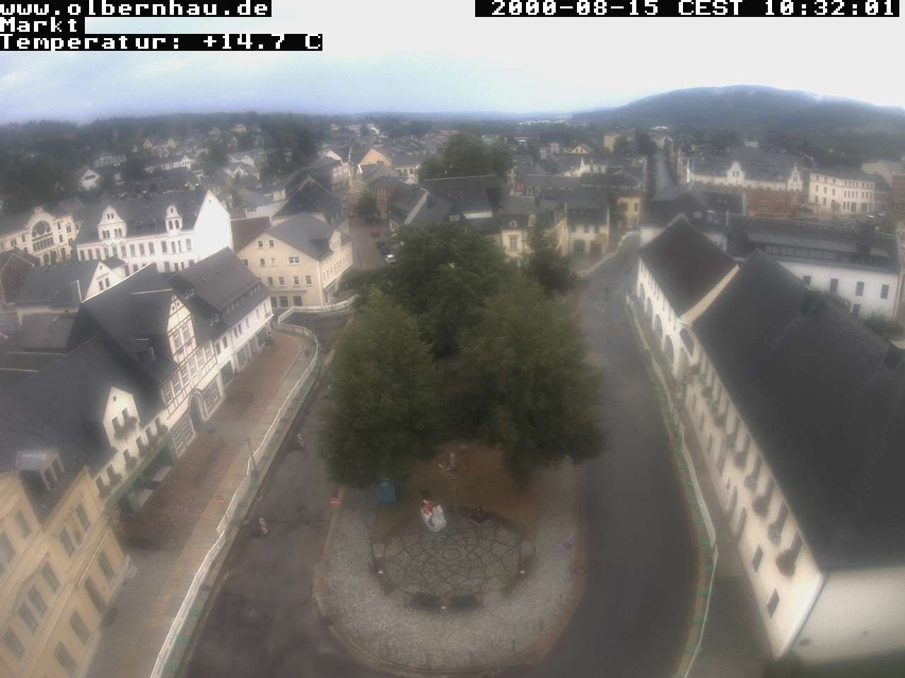 Archived image Webcam Olbernhau - City Church