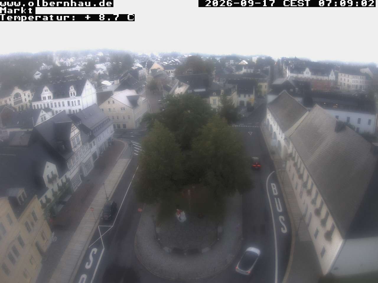 Archived image Webcam Olbernhau - City Church