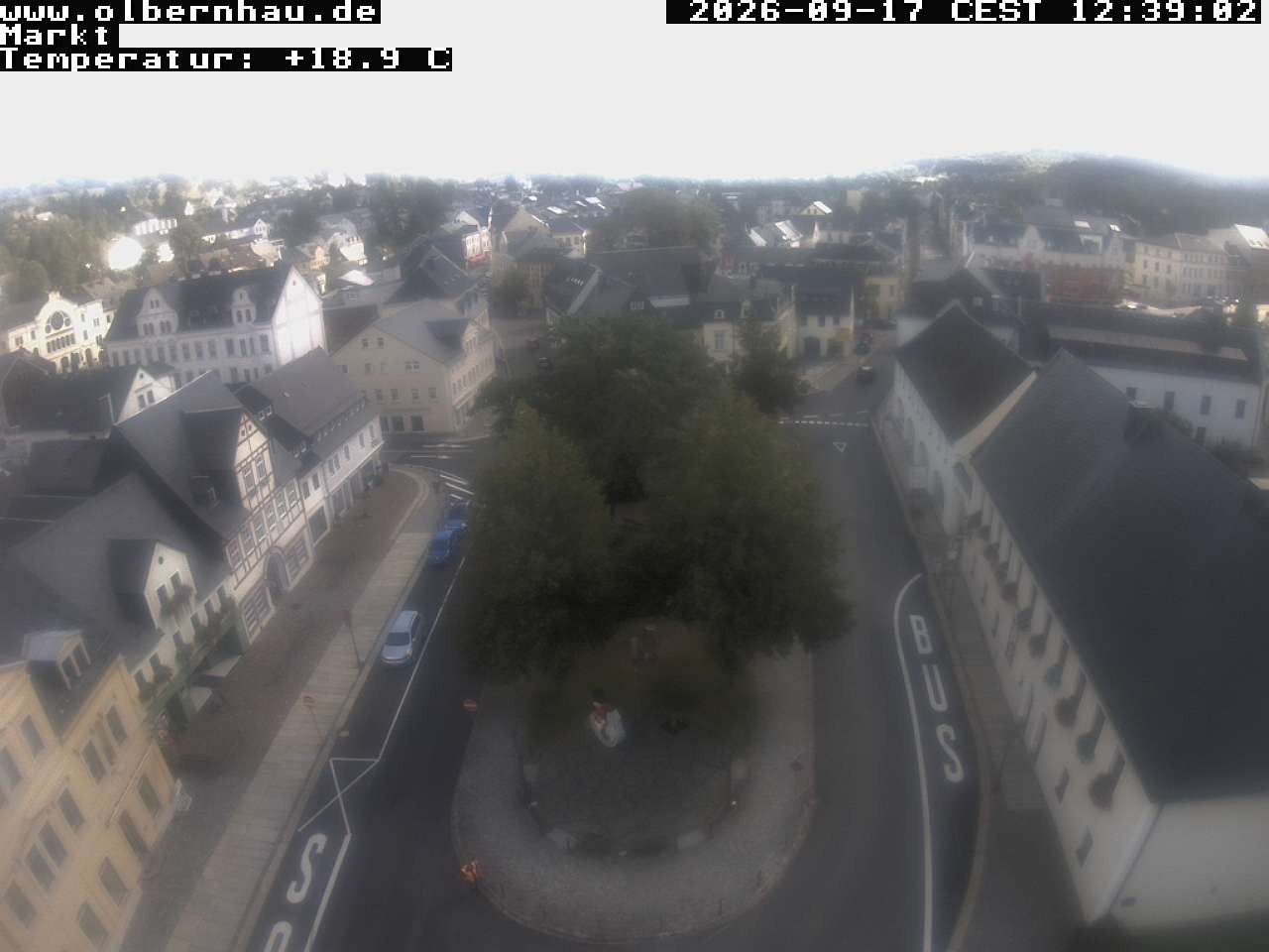 Archived image Webcam Olbernhau - City Church