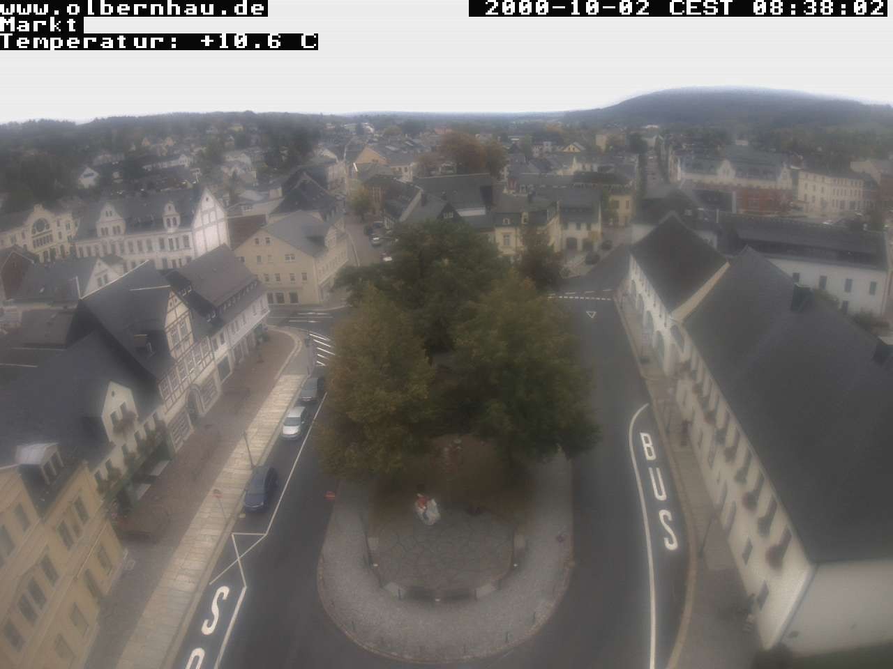 Archived image Webcam Olbernhau - City Church