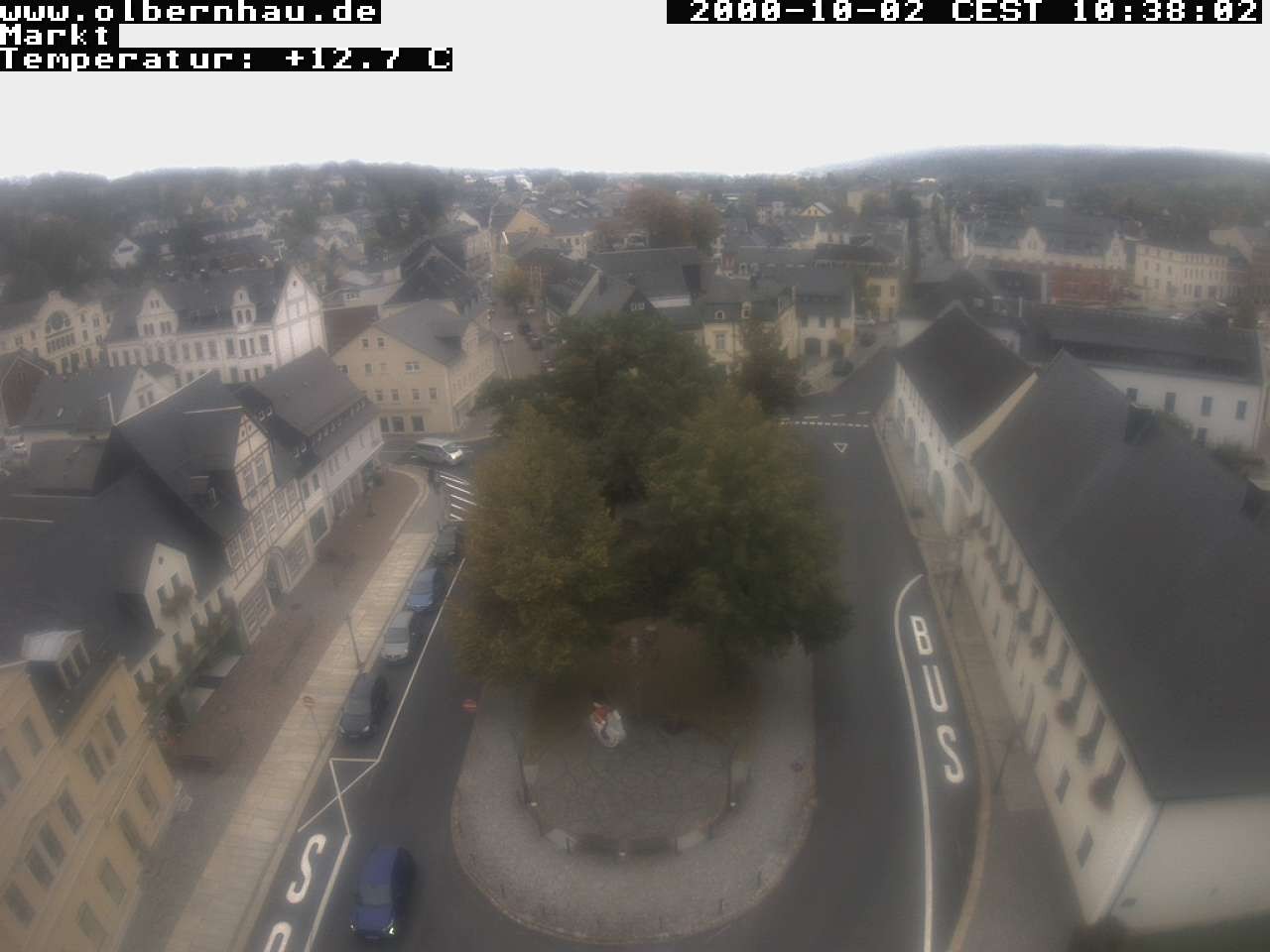 Archived image Webcam Olbernhau - City Church