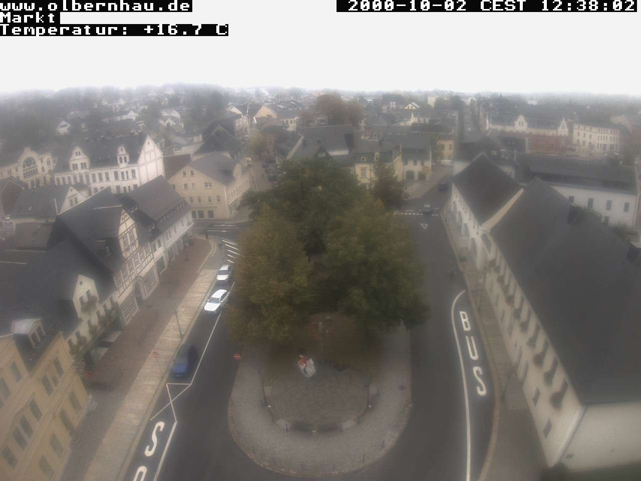 Archived image Webcam Olbernhau - City Church