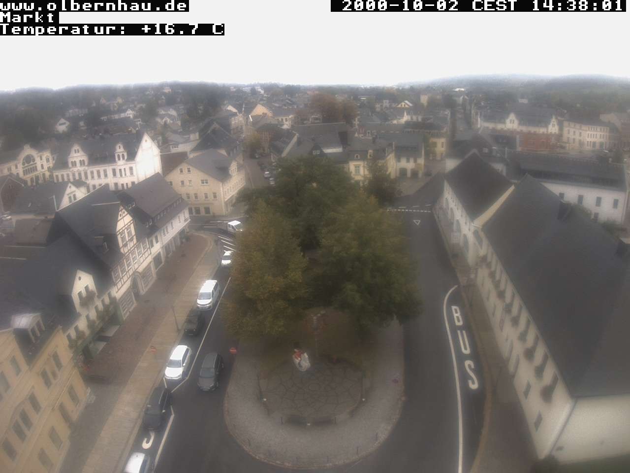 Archived image Webcam Olbernhau - City Church