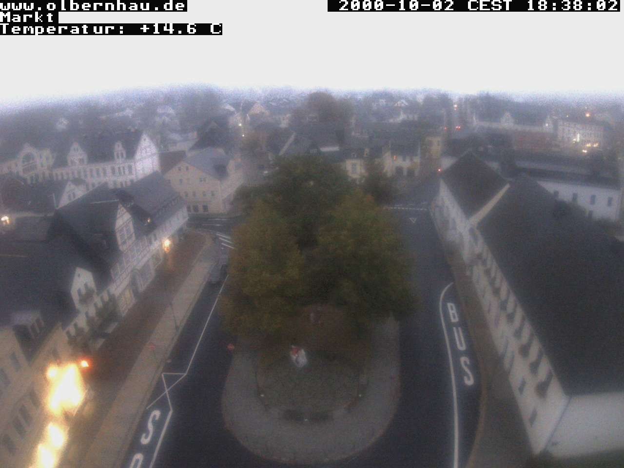 Archived image Webcam Olbernhau - City Church