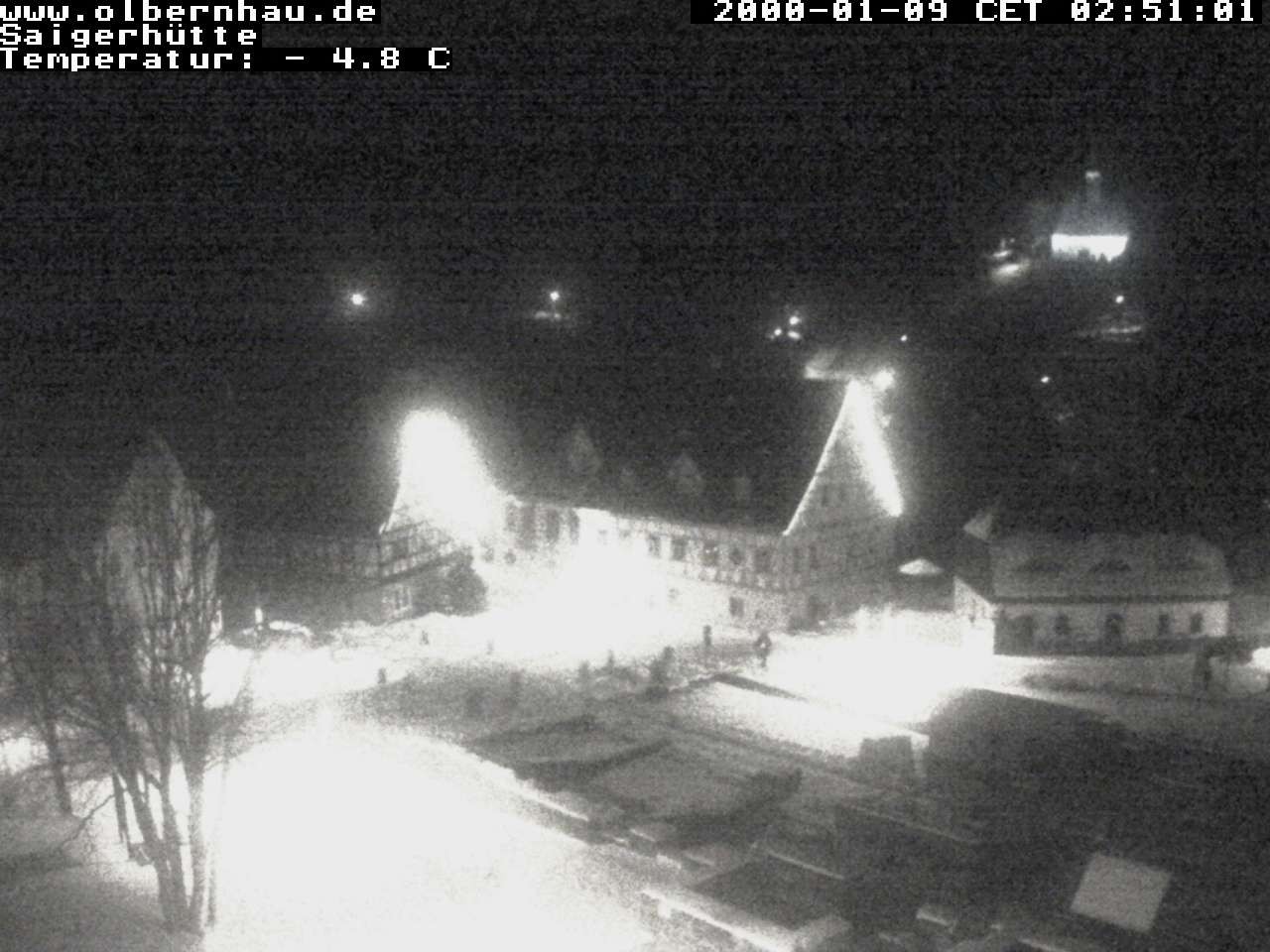 Archiv Foto Webcam Blick auf die Saigerhütte Olbernhau