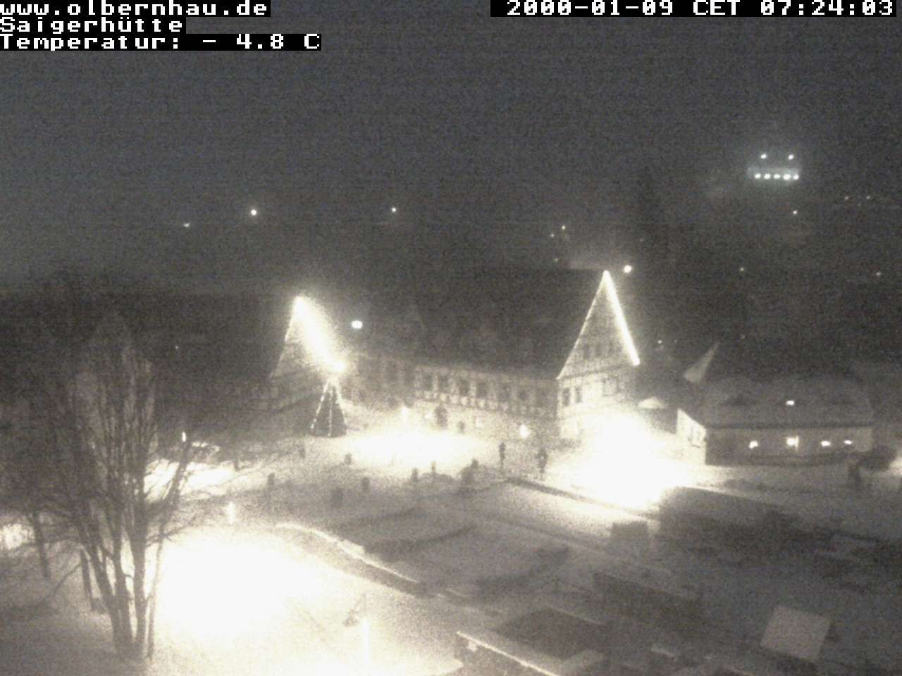 Archiv Foto Webcam Blick auf die Saigerhütte Olbernhau