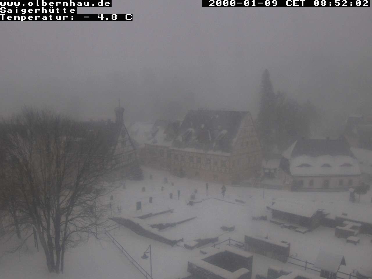 Archiv Foto Webcam Blick auf die Saigerhütte Olbernhau