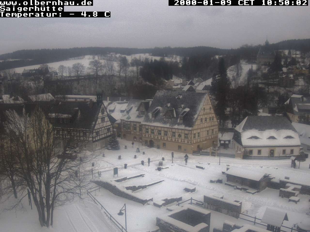 Archiv Foto Webcam Blick auf die Saigerhütte Olbernhau