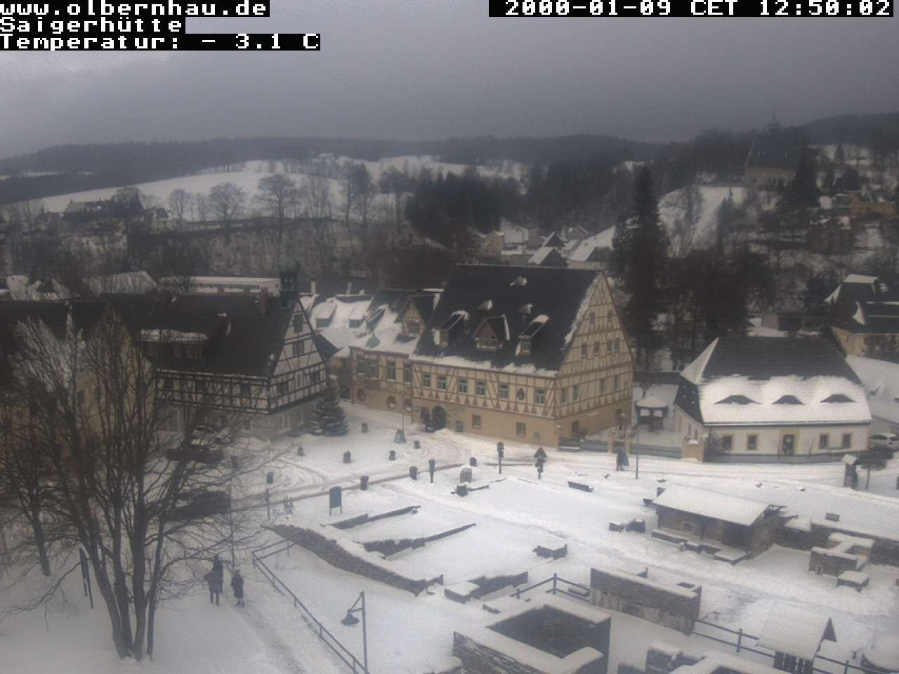 Archiv Foto Webcam Blick auf die Saigerhütte Olbernhau