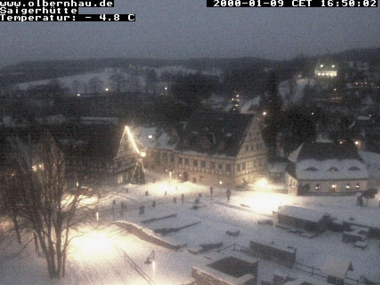 Archiv Foto Webcam Blick auf die Saigerhütte Olbernhau