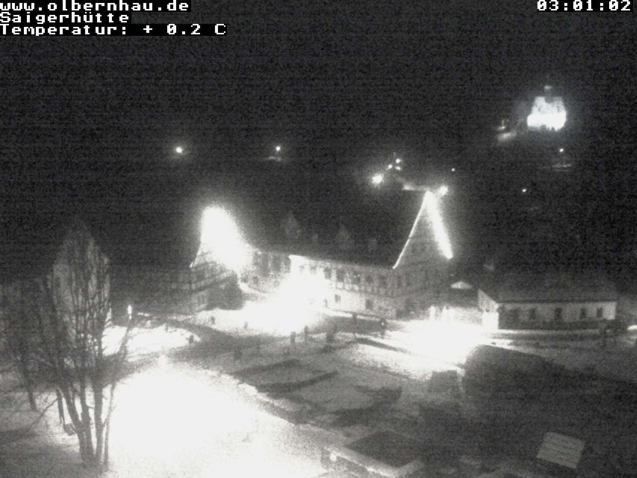 Archiv Foto Webcam Blick auf die Saigerhütte Olbernhau