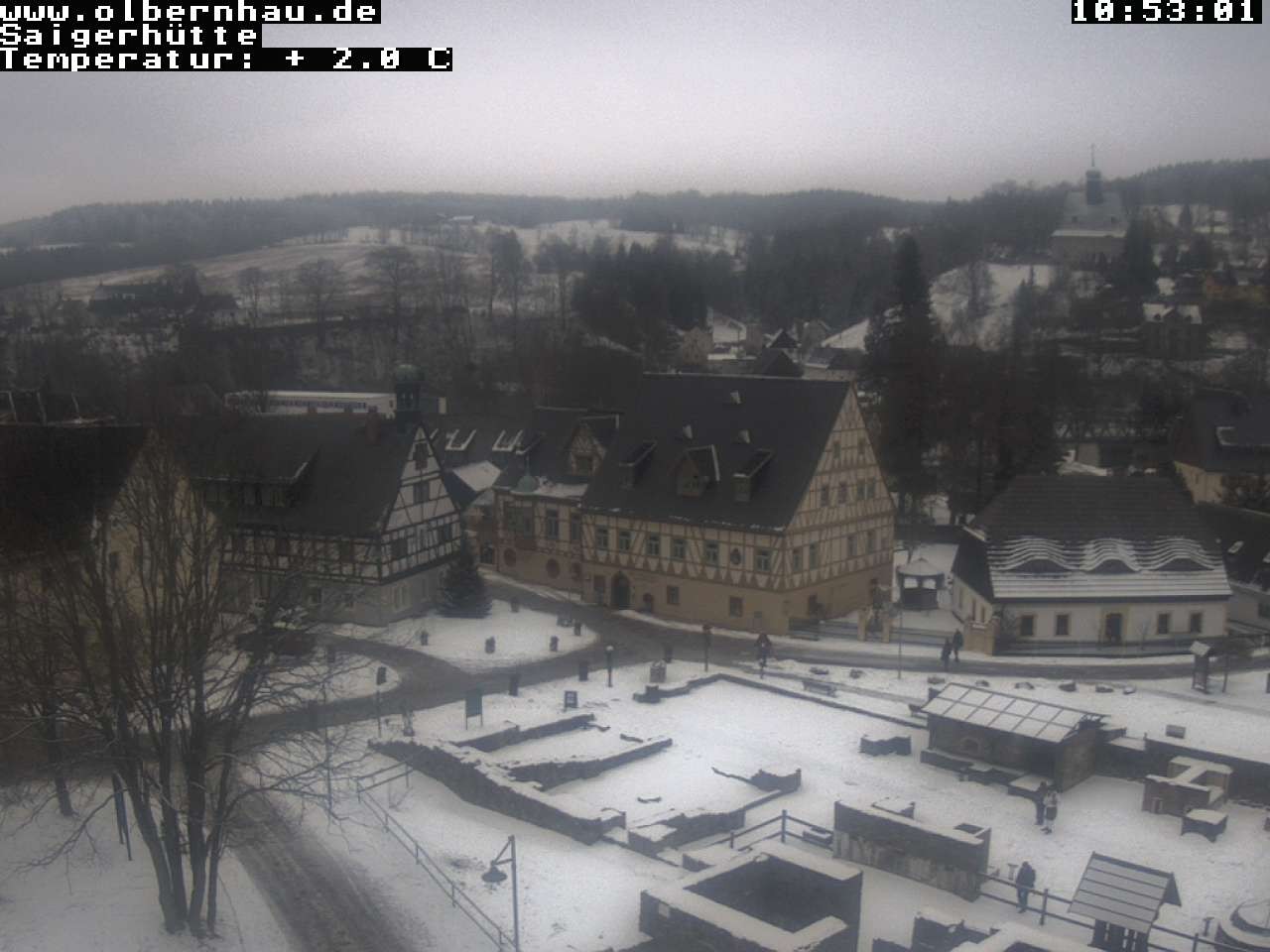 Archiv Foto Webcam Blick auf die Saigerhütte Olbernhau