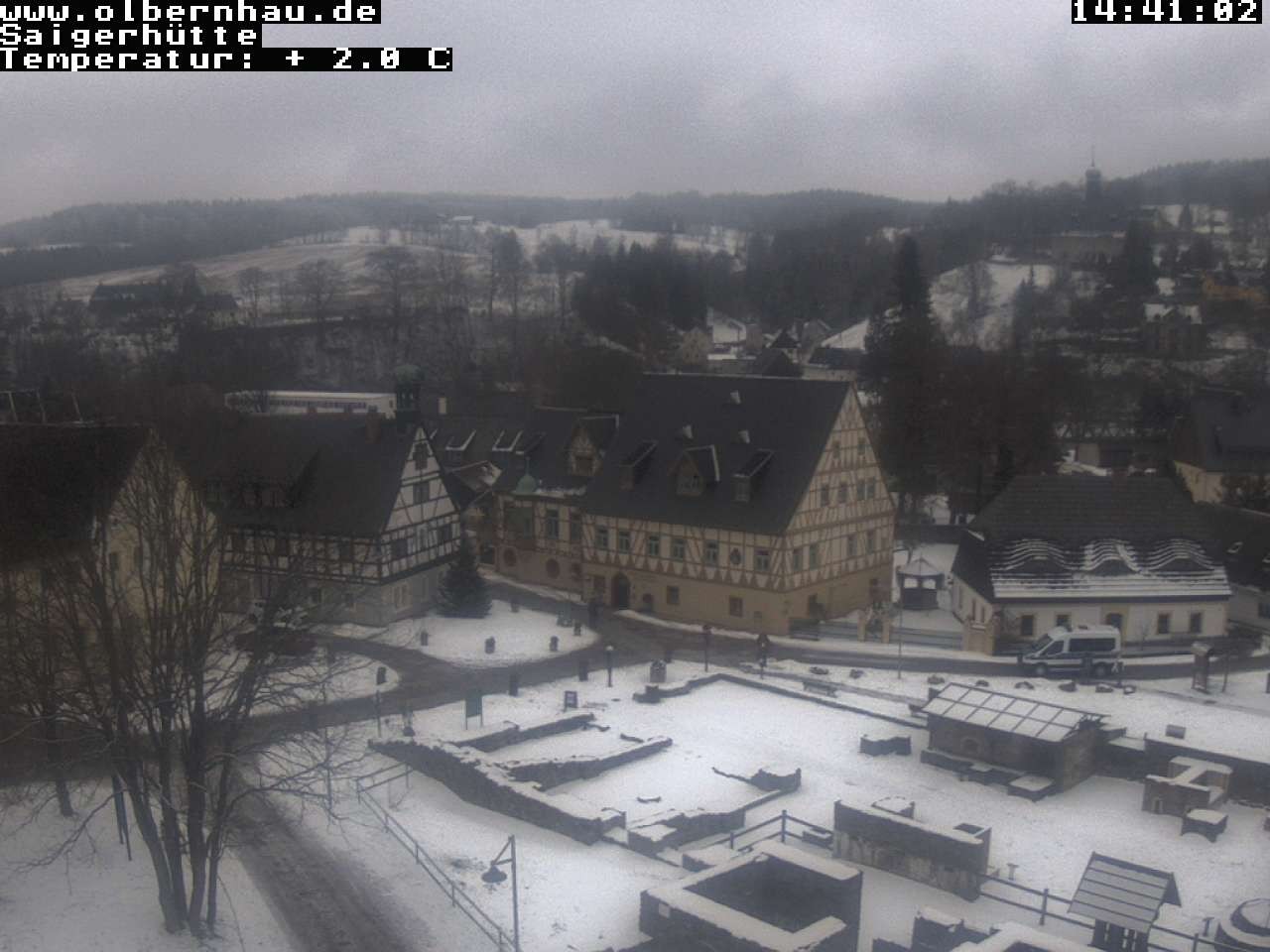 Archiv Foto Webcam Blick auf die Saigerhütte Olbernhau