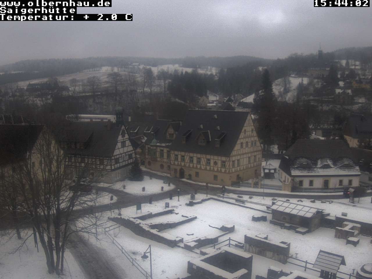 Archiv Foto Webcam Blick auf die Saigerhütte Olbernhau