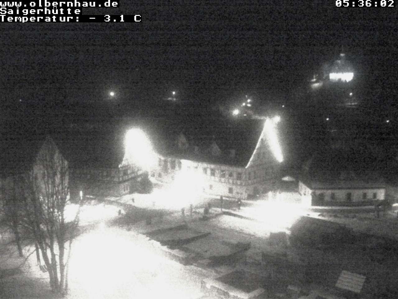 Archiv Foto Webcam Blick auf die Saigerhütte Olbernhau