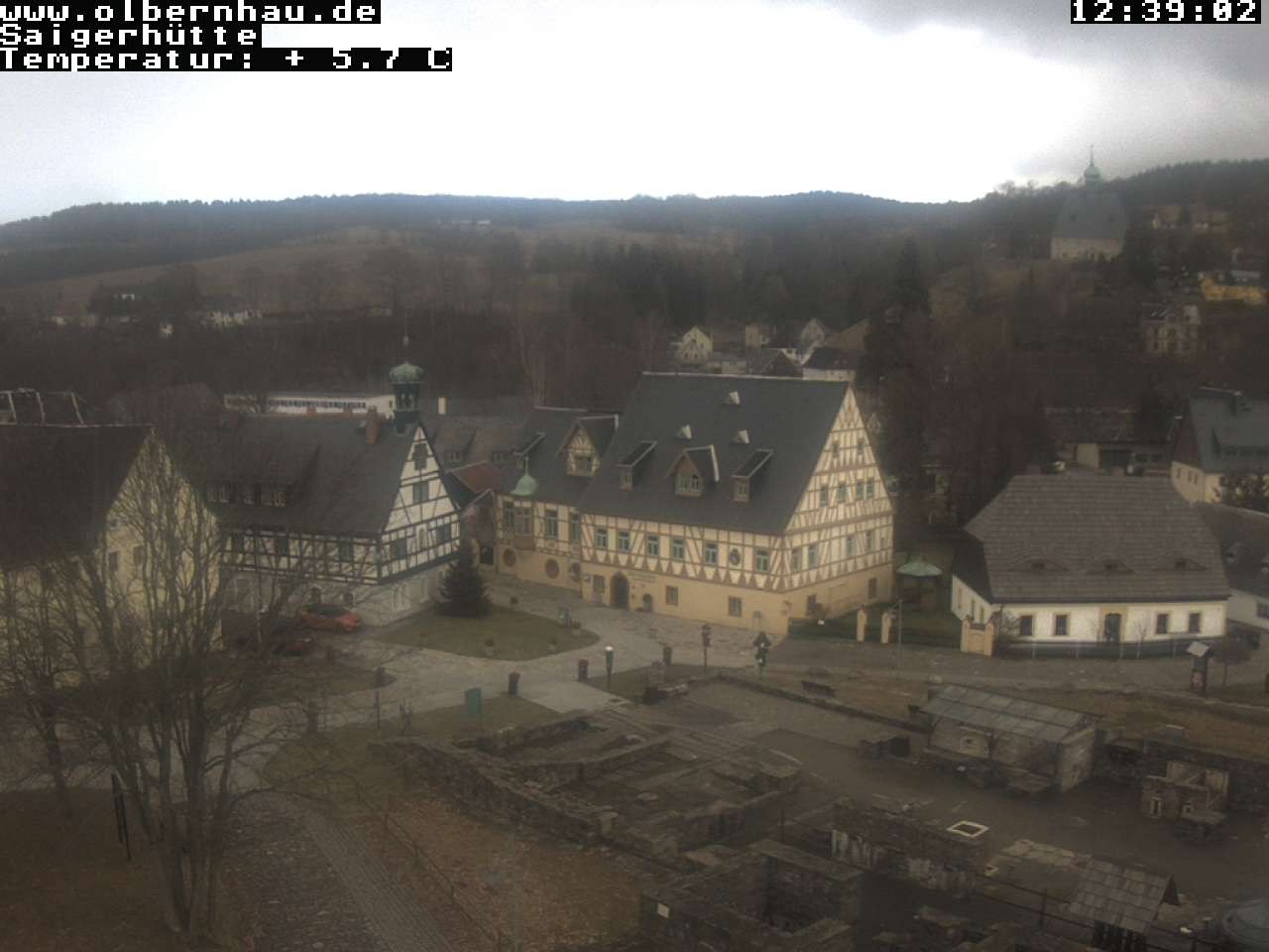 Archiv Foto Webcam Blick auf die Saigerhütte Olbernhau