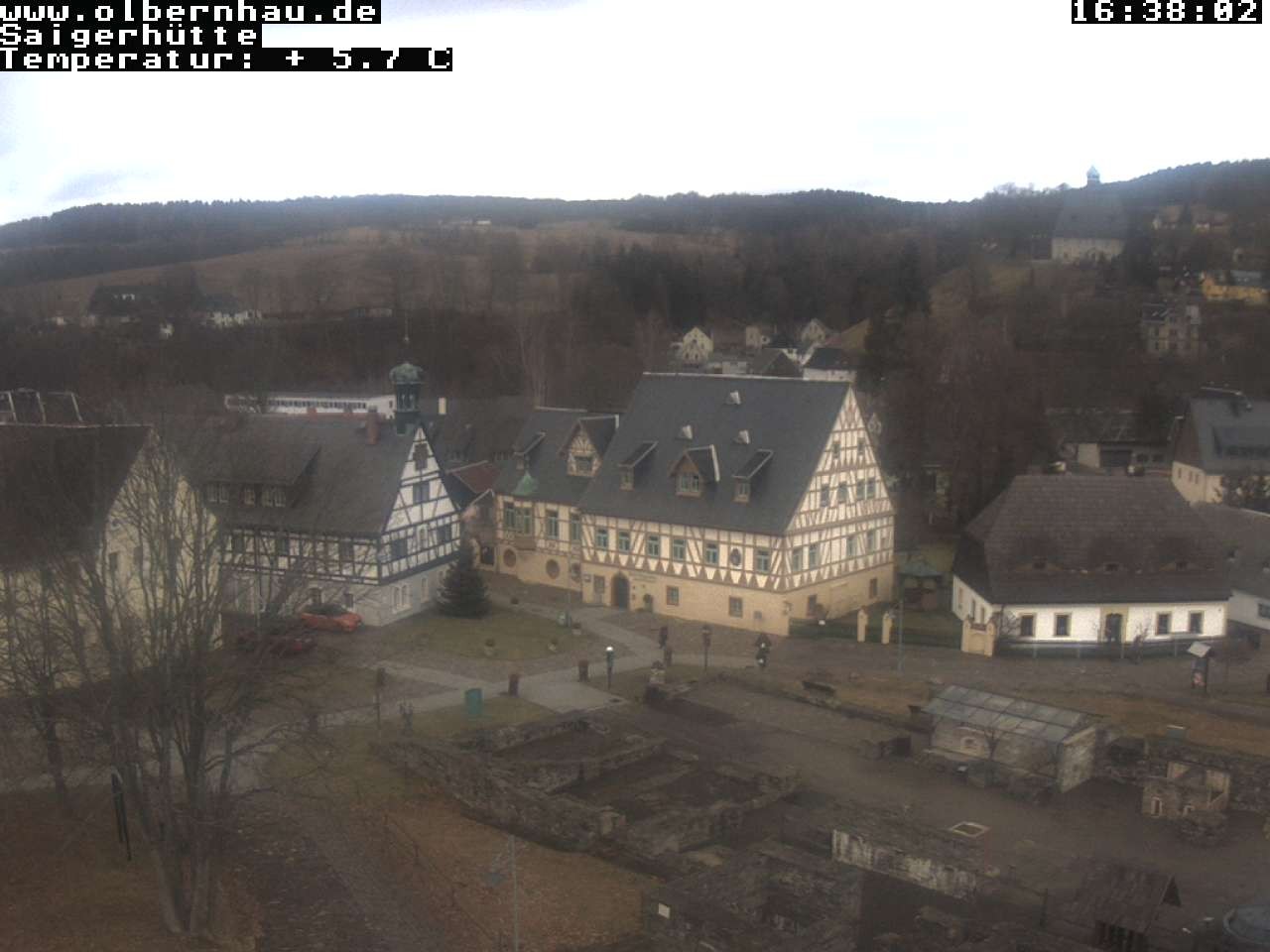 Archiv Foto Webcam Blick auf die Saigerhütte Olbernhau