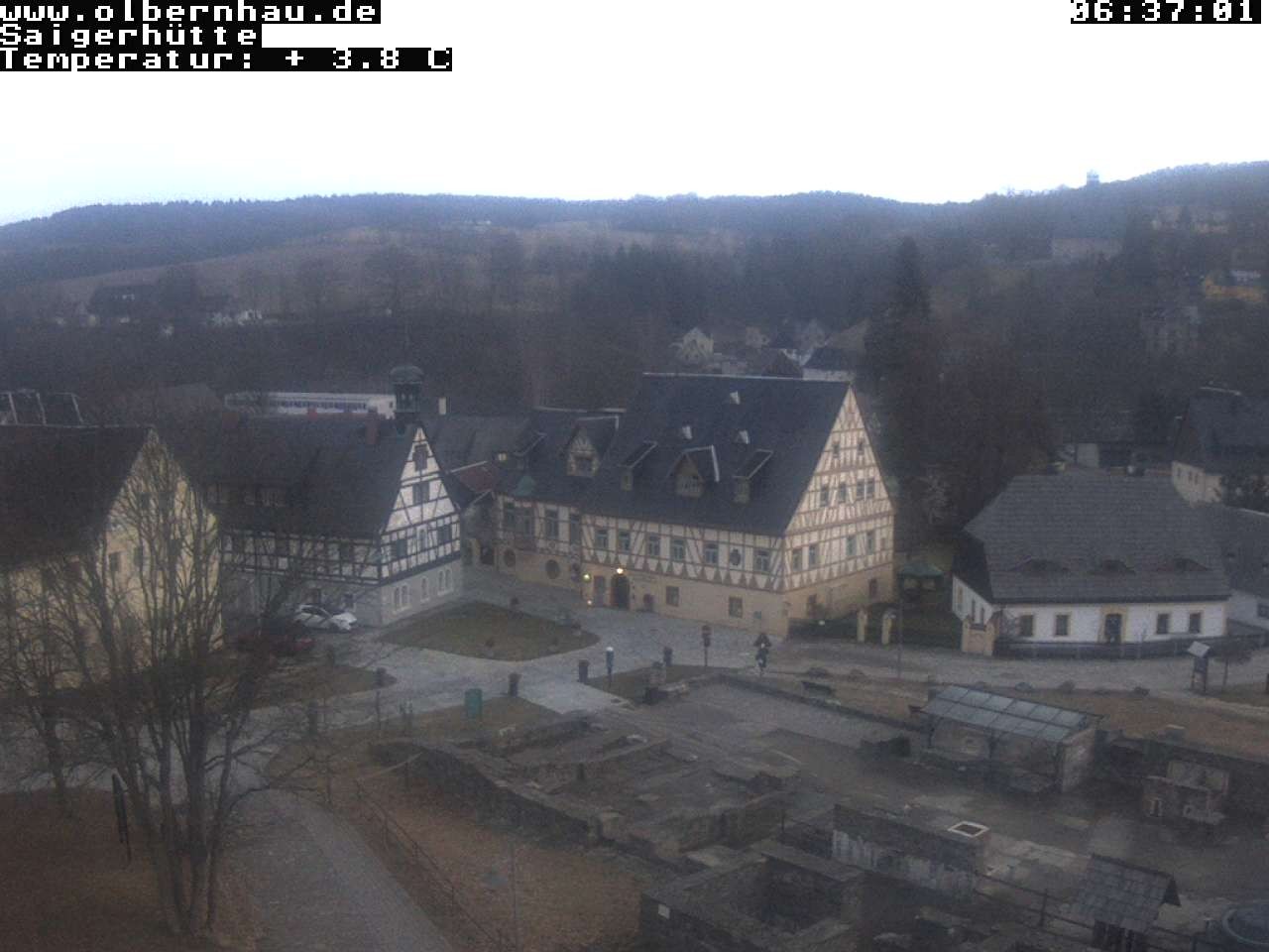 Archiv Foto Webcam Blick auf die Saigerhütte Olbernhau