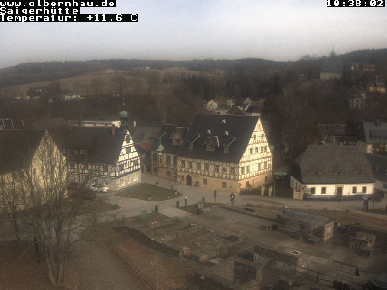 Archiv Foto Webcam Blick auf die Saigerhütte Olbernhau