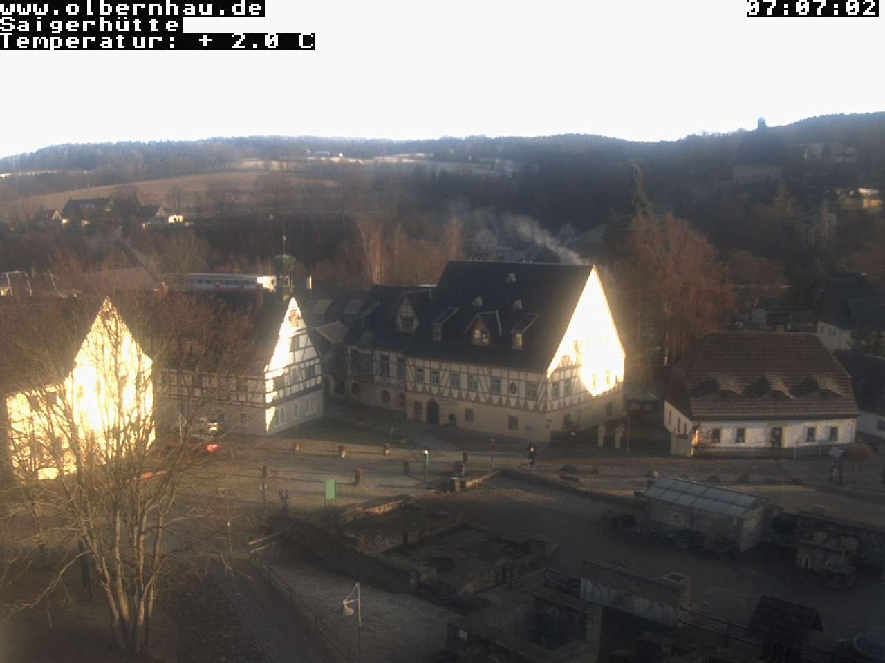 Archiv Foto Webcam Blick auf die Saigerhütte Olbernhau